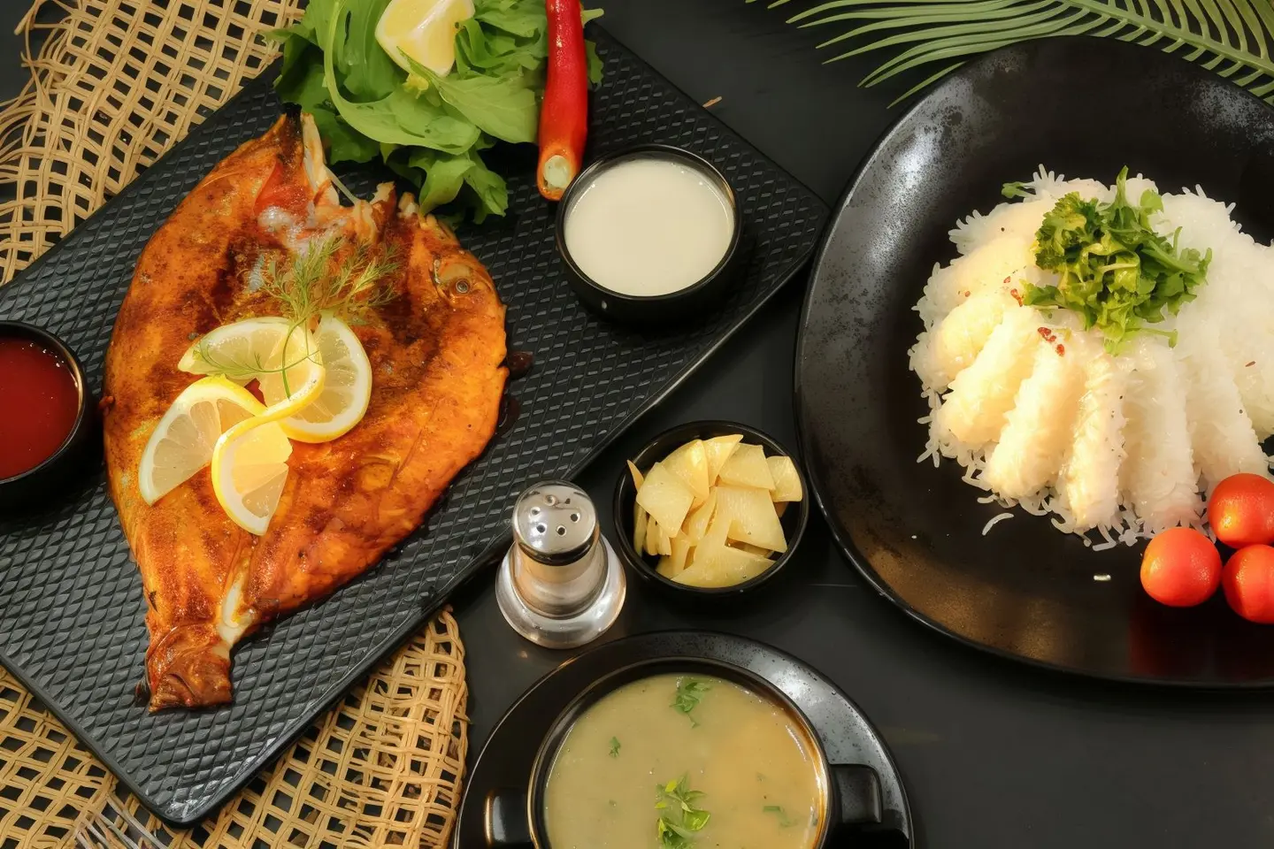 وجبة السمك الطازج