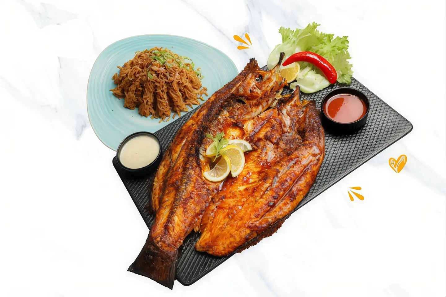 وجبة سمك بالفرن