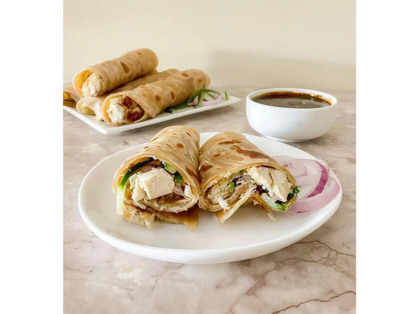 Chicken Malai Boti Roll