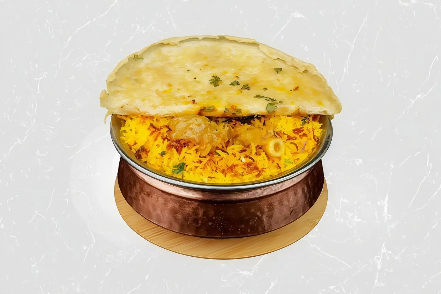 Indian Hut Spl Mutton Dum Biryani