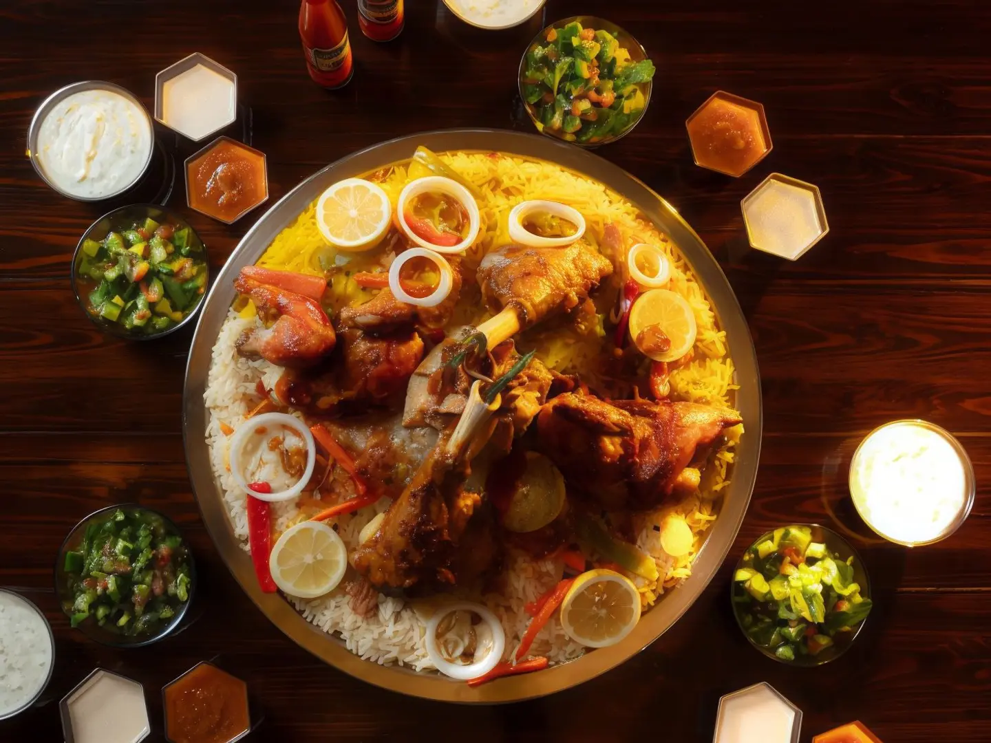 دجاج شوايه مع موزة لحم 4 اشخاص