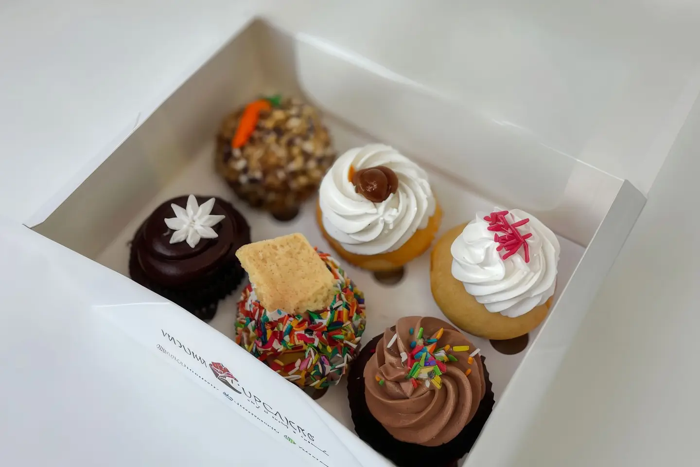 ٦ كب كيك مشكل