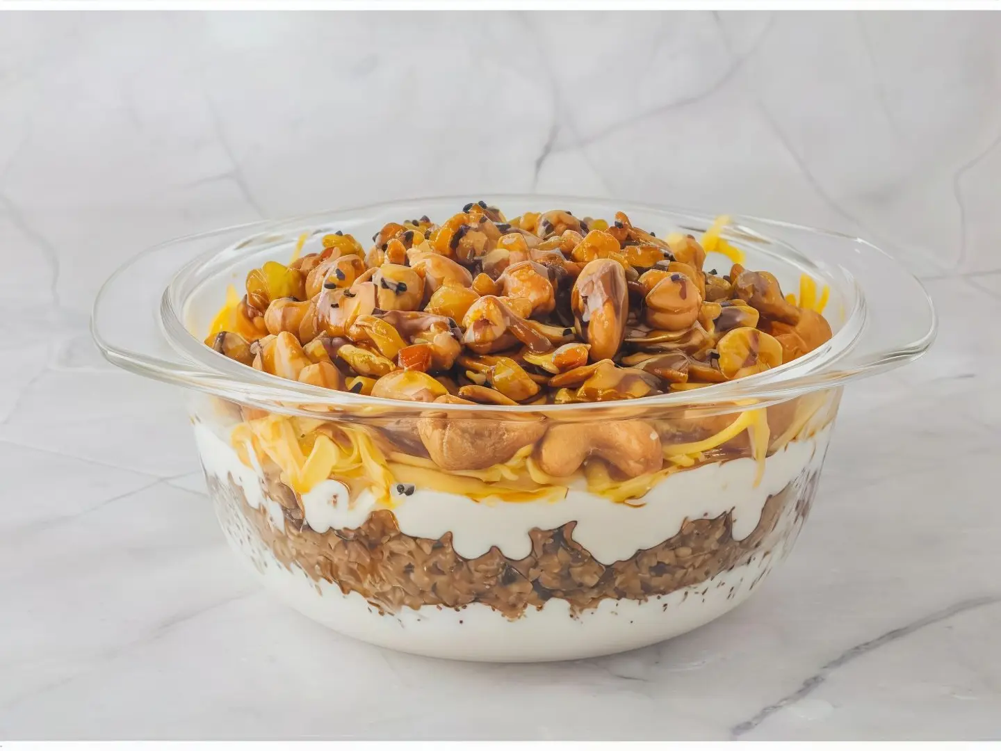 معصوب قشطة عسل مكسرات