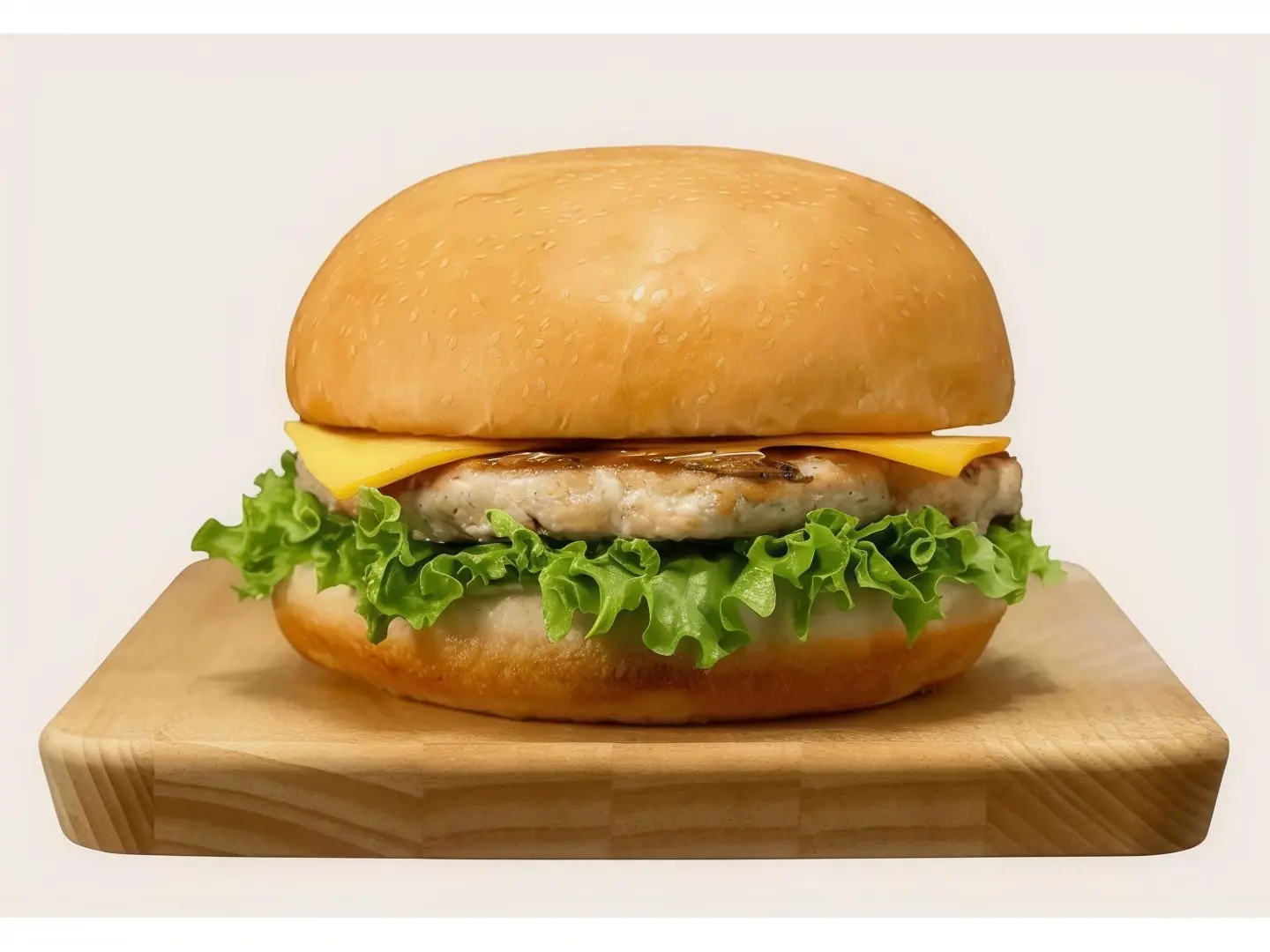 Chicken Burger With Mushrooms