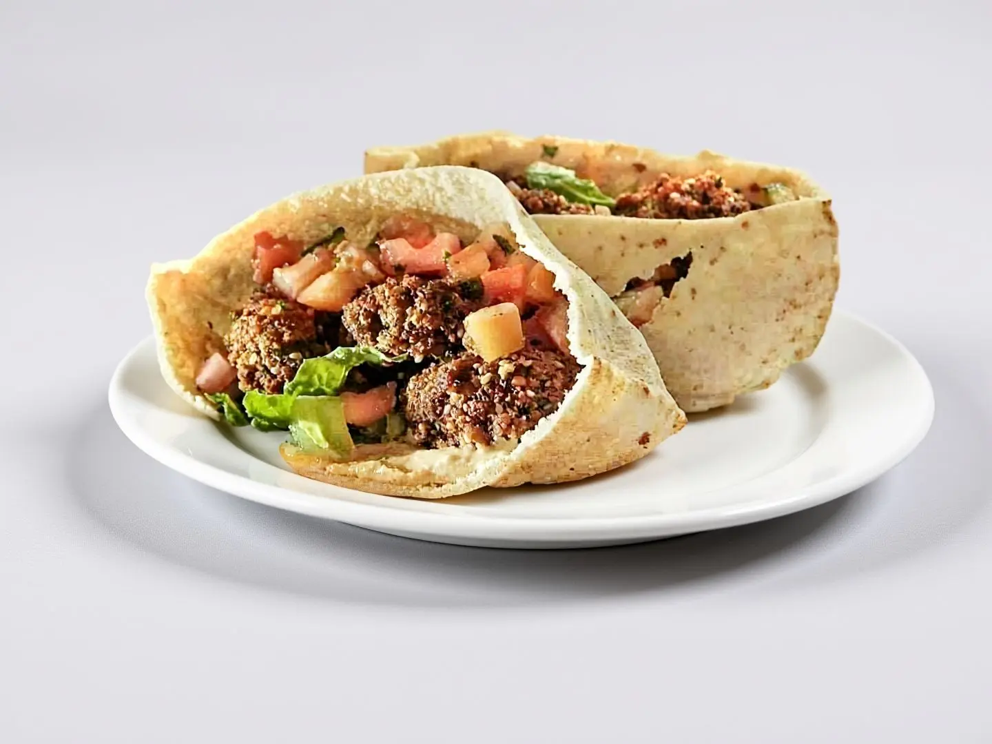 Foul With Falafel Sandwich