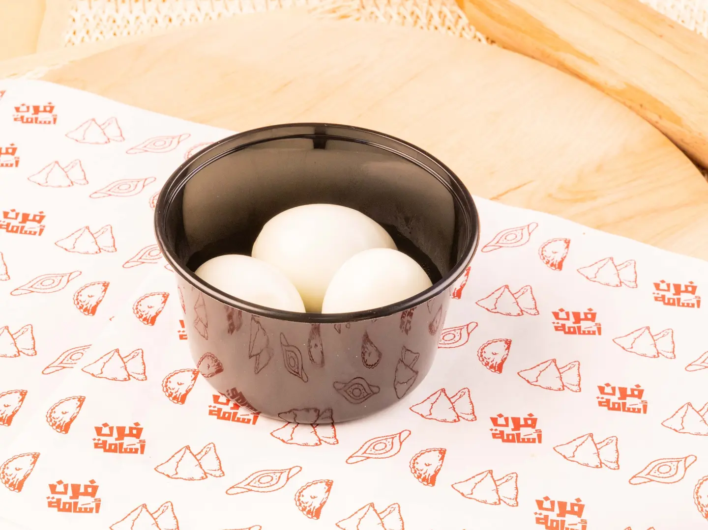 صحن بيض مسلوق