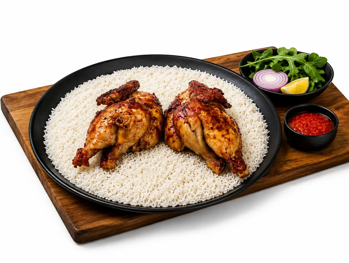 دجاج شواية مع رز
