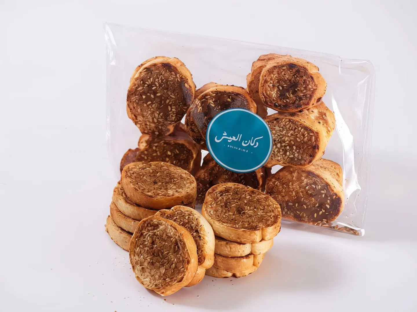 خبز محمص زعتر