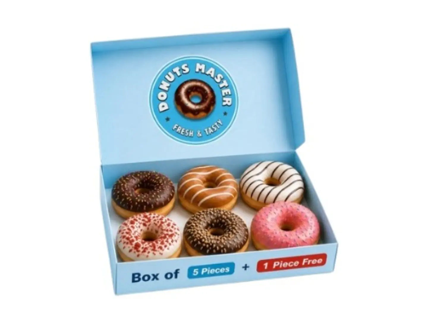 Exclusive Donut Combo Box With 1 Free Piece.