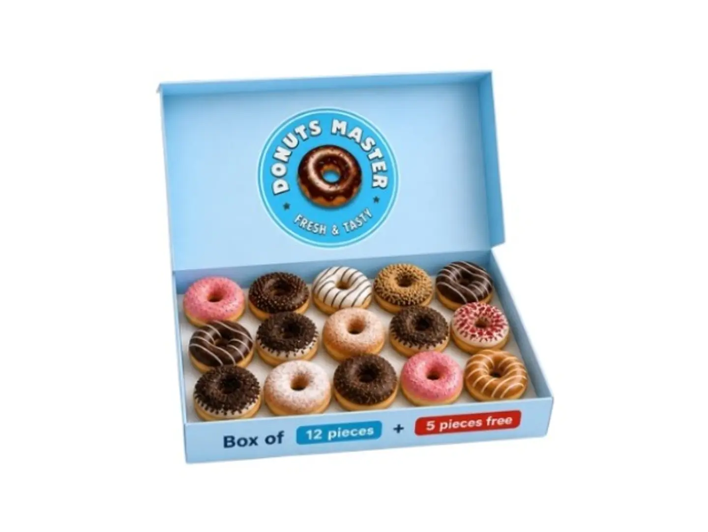Box Of 12 Pieces + 5 Pieces Free