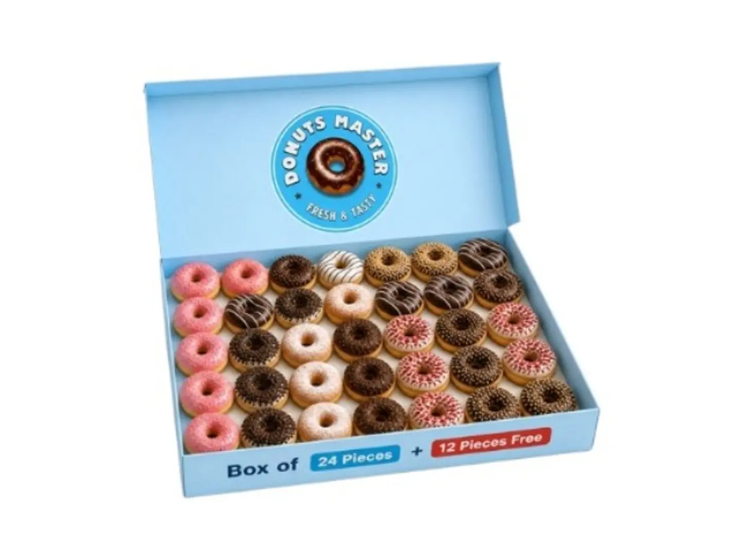 Box Of 24 Pieces + 12 Pieces Free