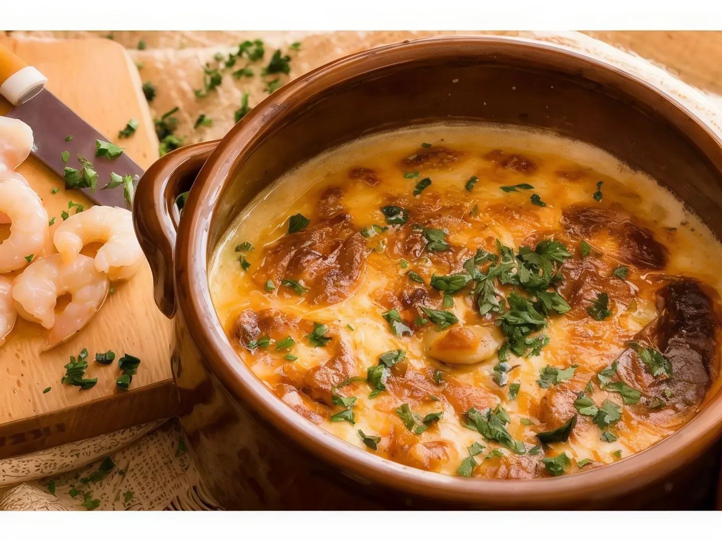 طاجن سي فود بالكريمة