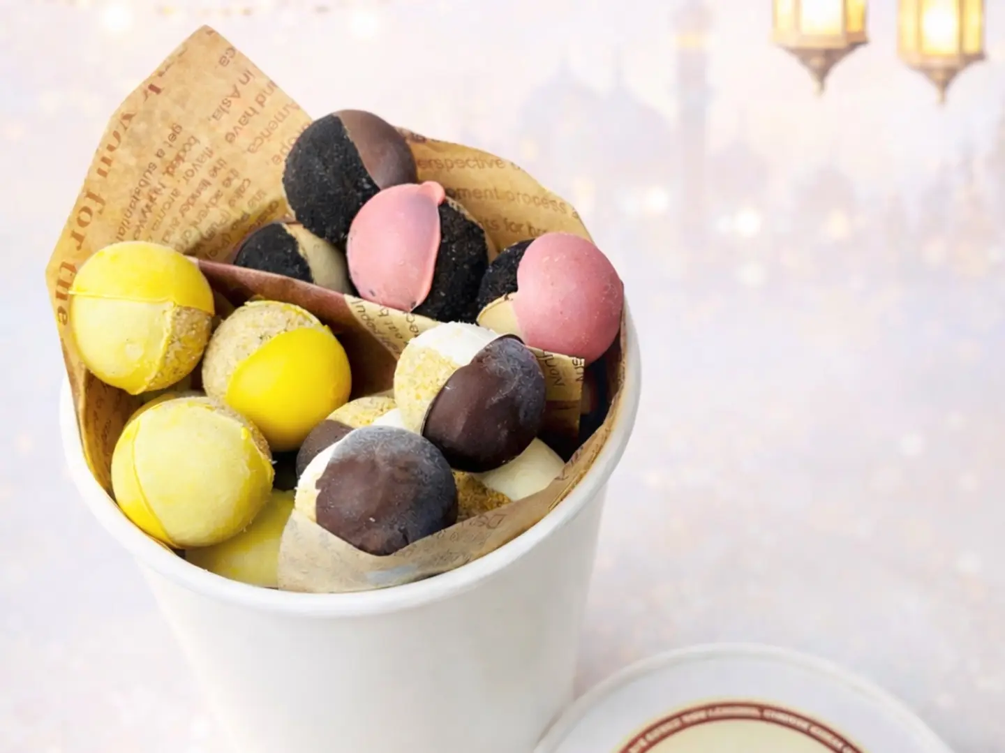 مكس آيس بايتس شيز كيك - مكس آيس بايتس شيز كيك-بوكس وسط ٢٤ حبة