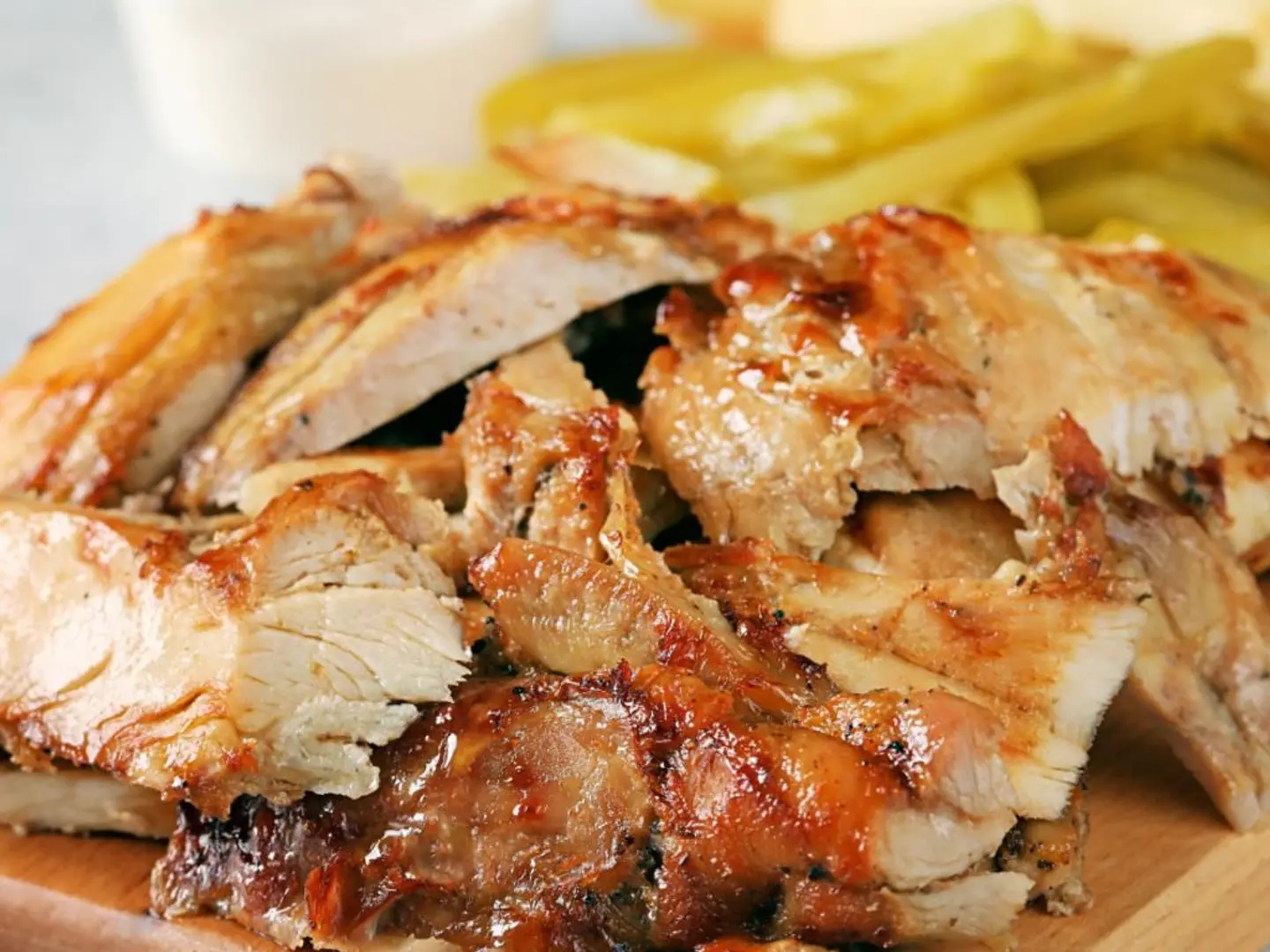 صحن شاورما وسط