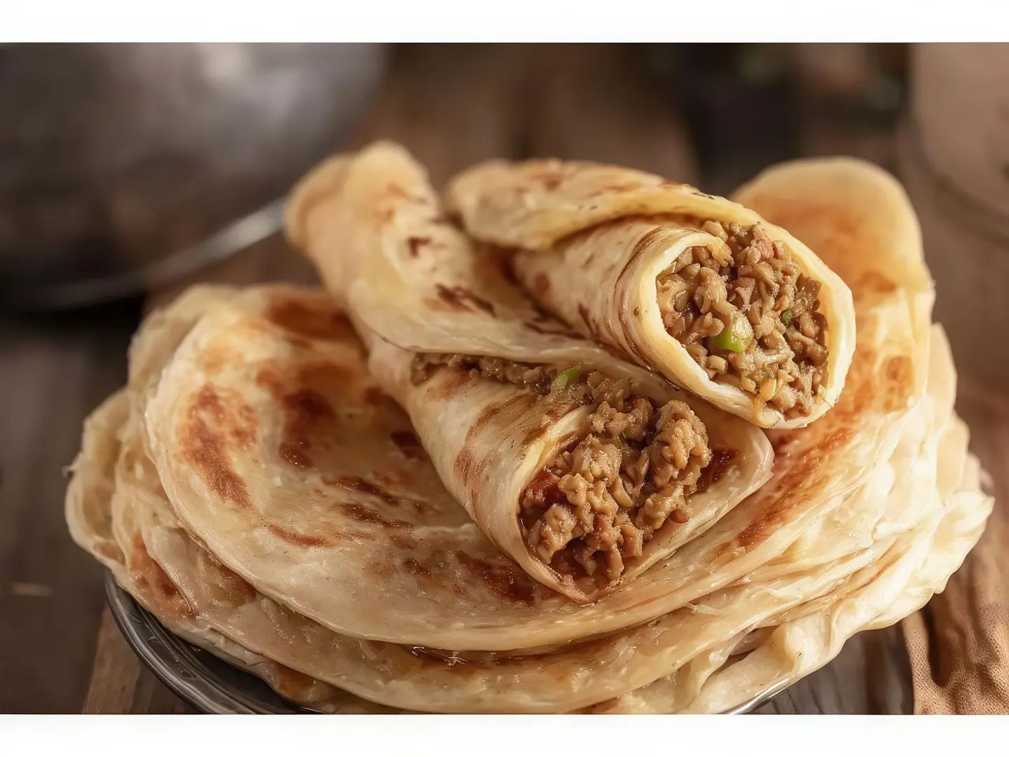 Minced Meat With Saj Bread