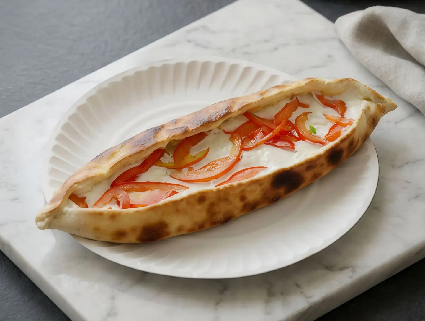 فطيرة لبنة بالطماطم