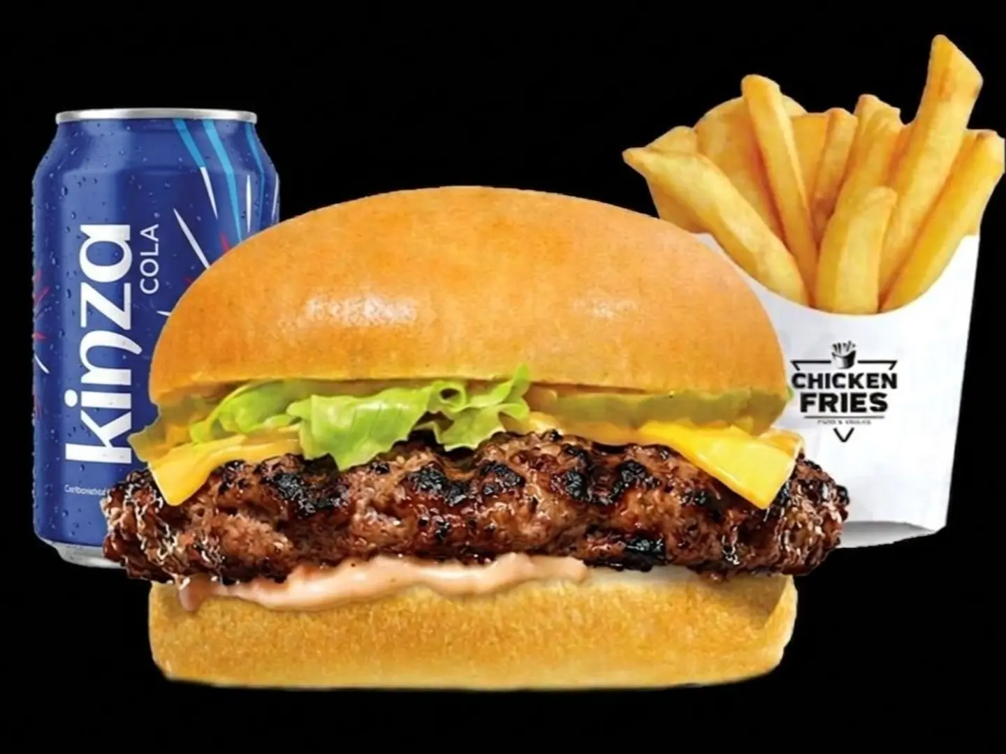 وجبة برجر لحم