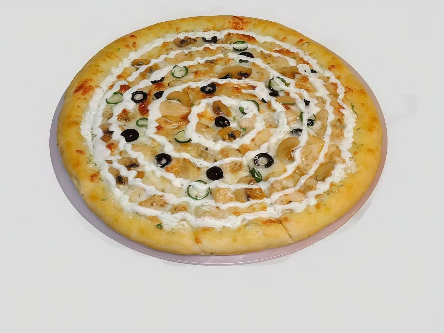 بيتزا دجاج رانش صغير