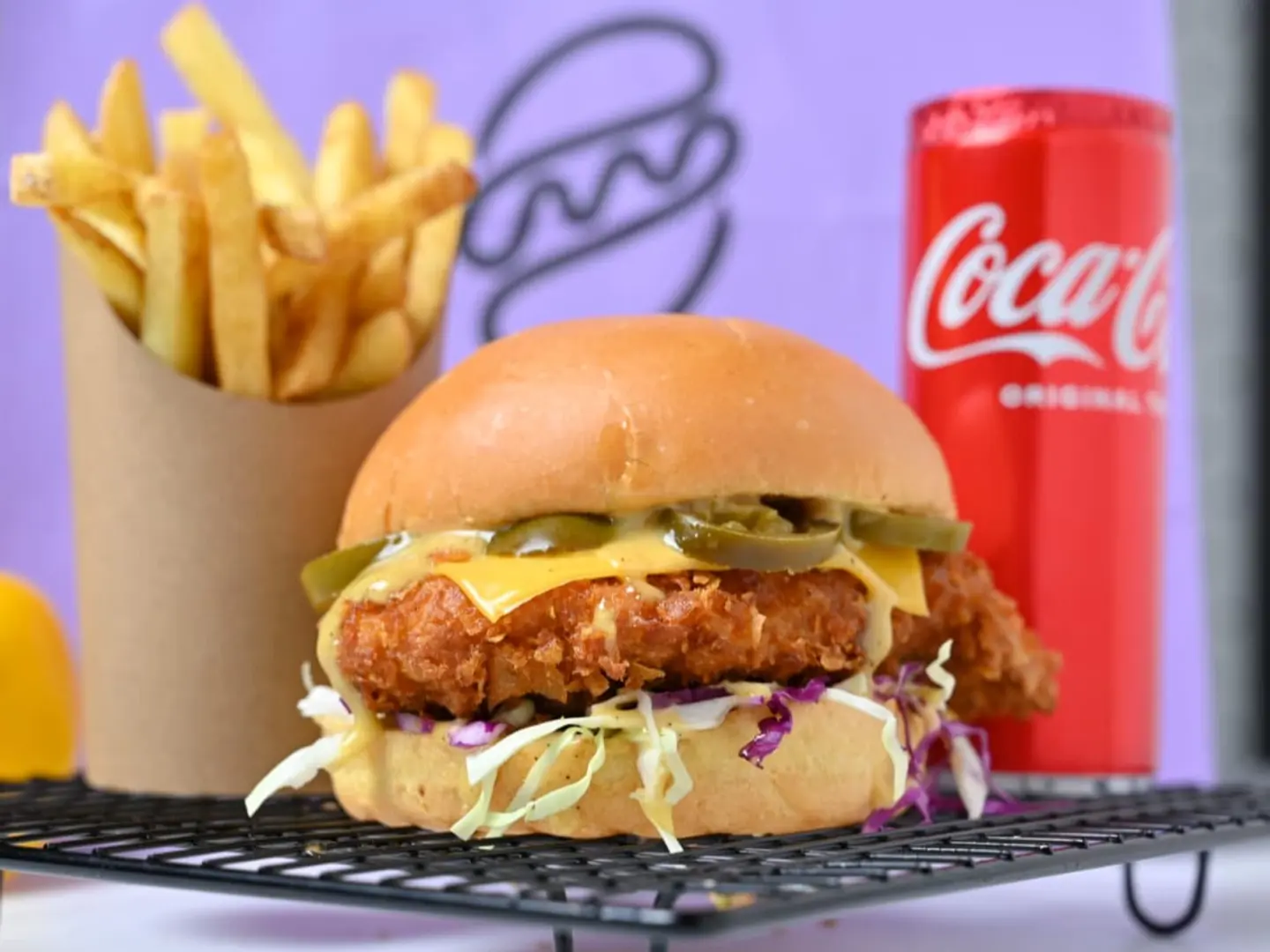 وجبة برجر دجاج