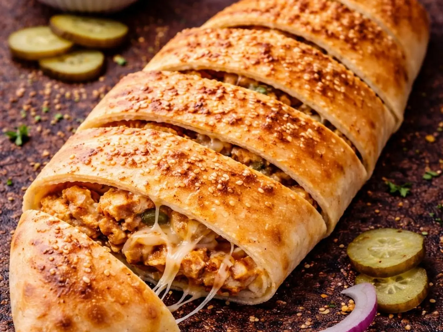 Small Chicken Shawarma Pie