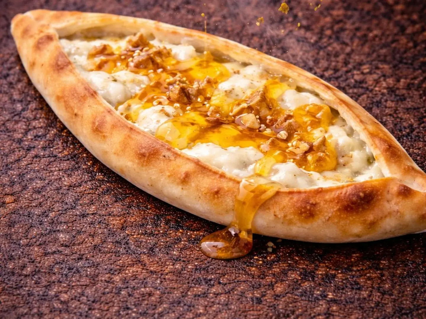 Large Labneh And Honey Pie