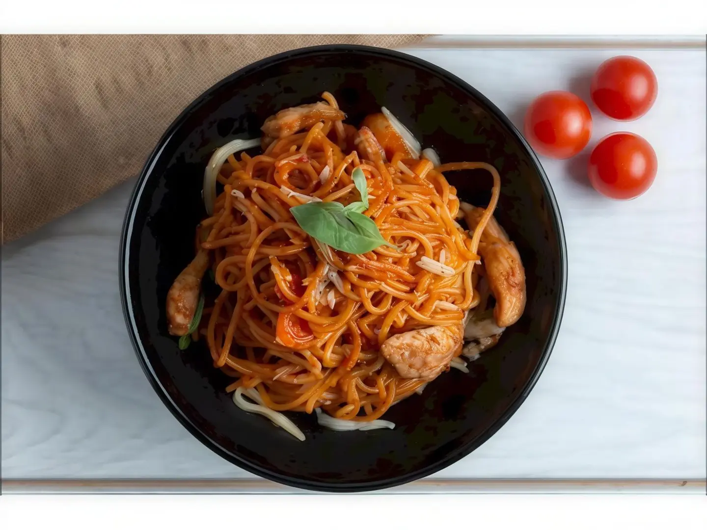 Spaghetti With Chicken