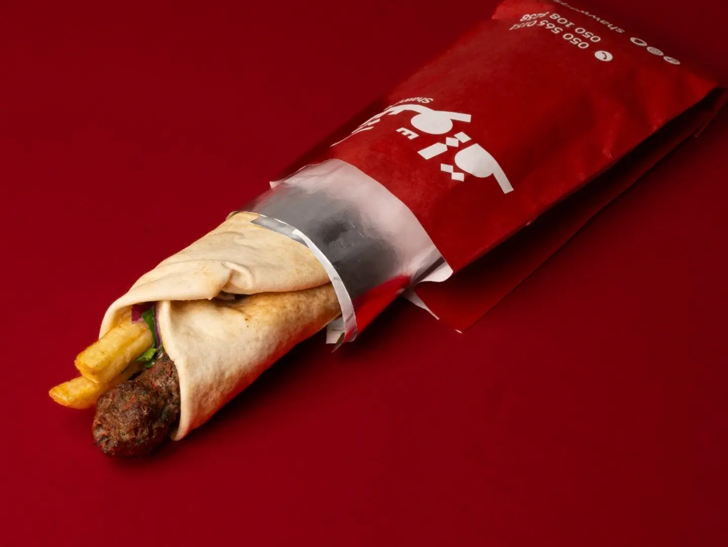 ساندويش كباب لحم