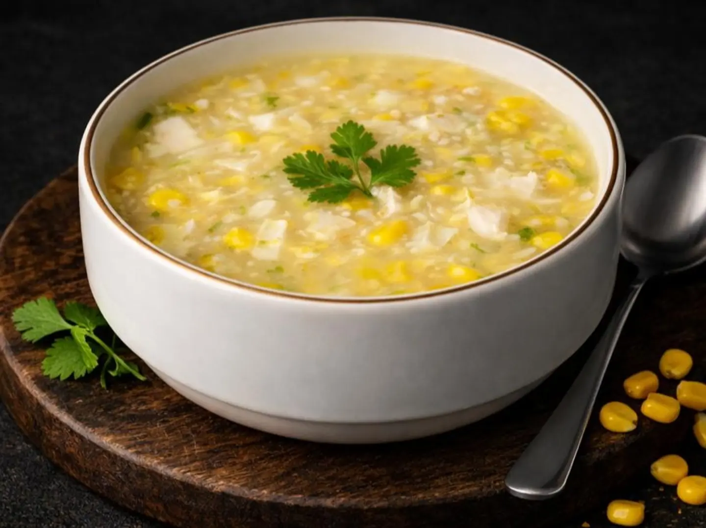Sweet Corn Chicken Soup