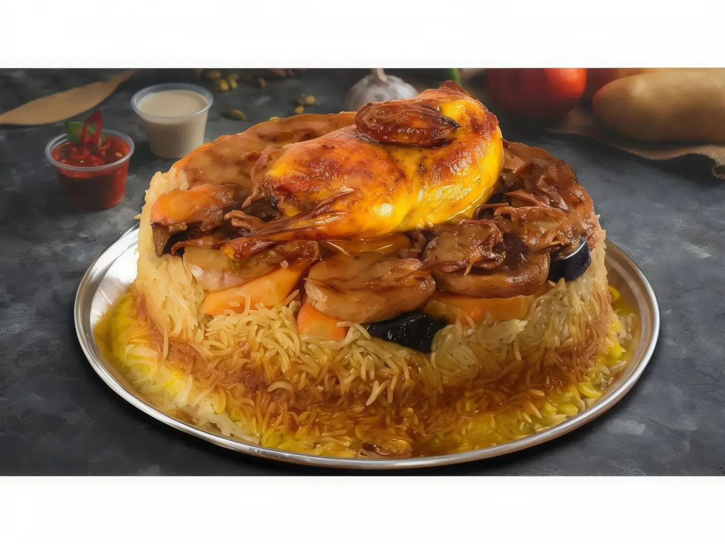 Half Maqlooba Chicken