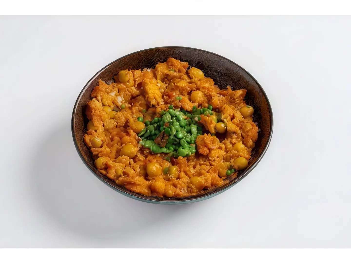 Green Peas With Tuna Plate