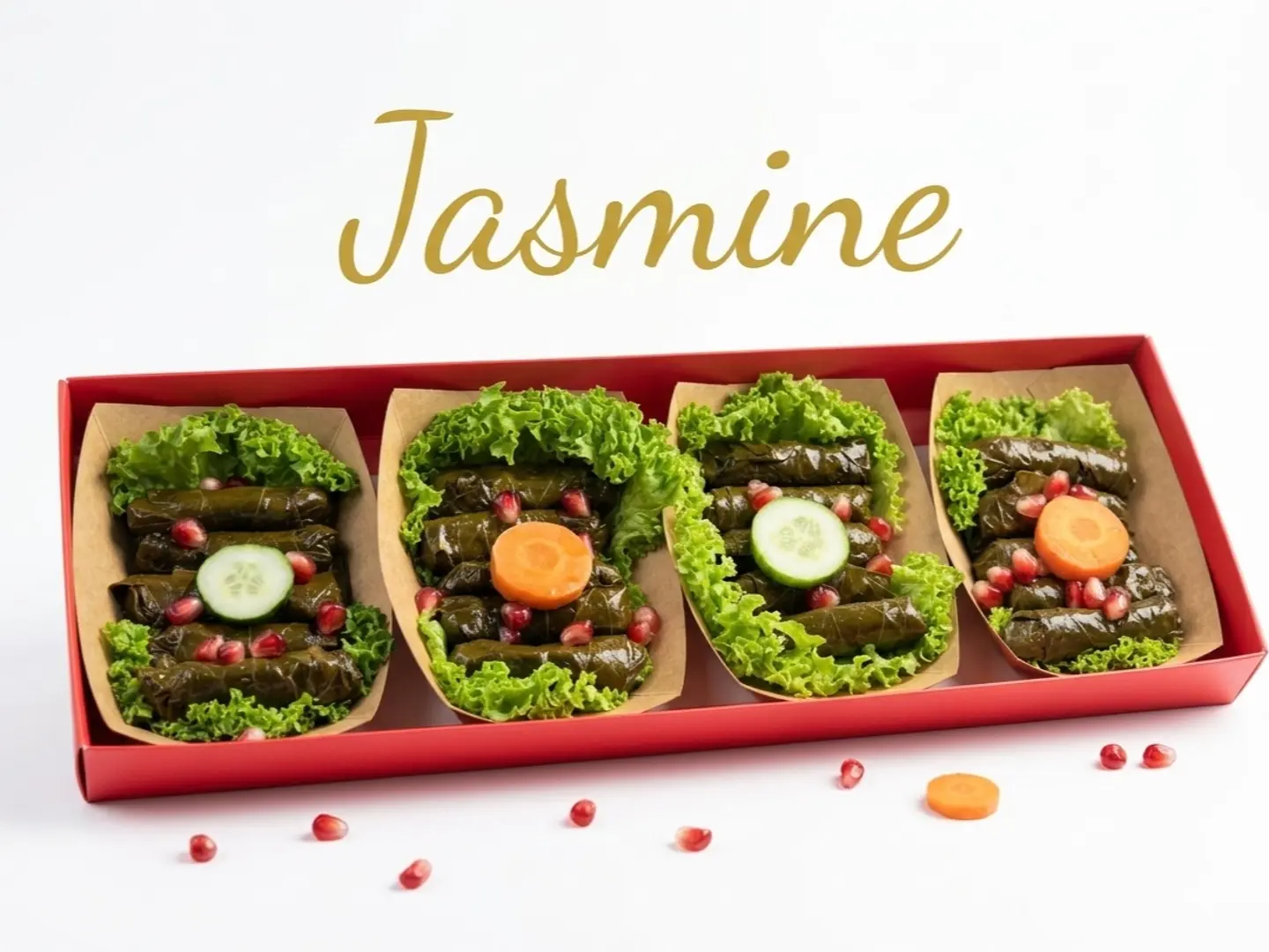 بوكس وسط ورق عنب