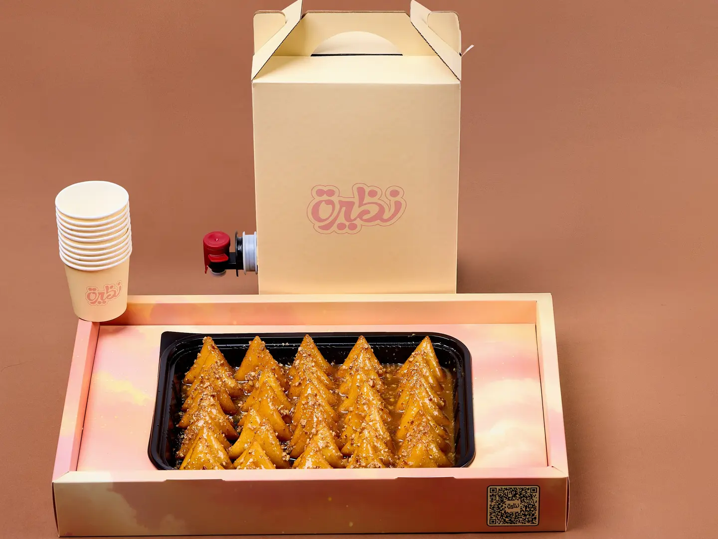 عرض مثلثات السميد مع بوكس قهوة سعودية لتر ونصف