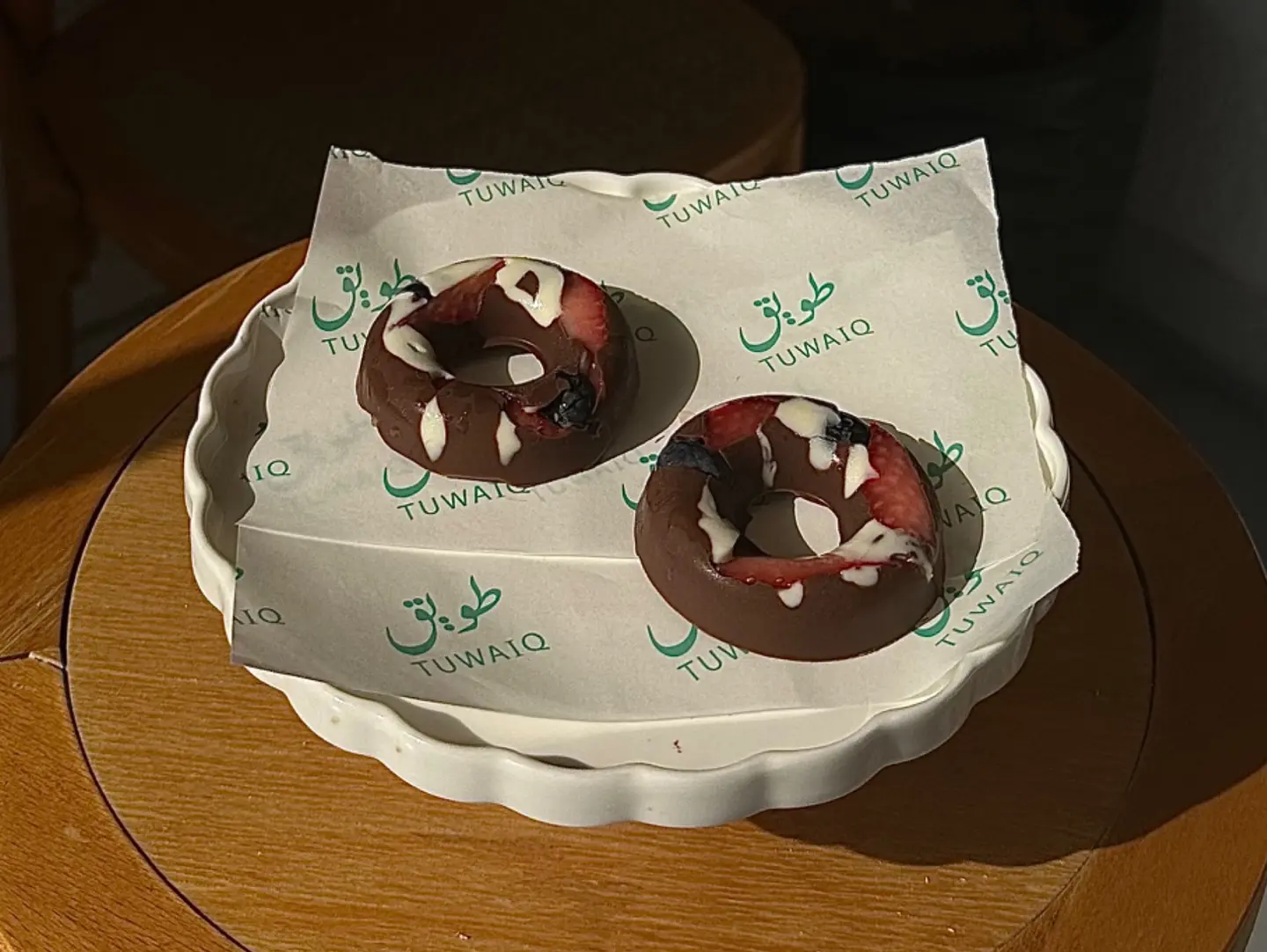 Chocolate, Strawberry And Cherry Donuts