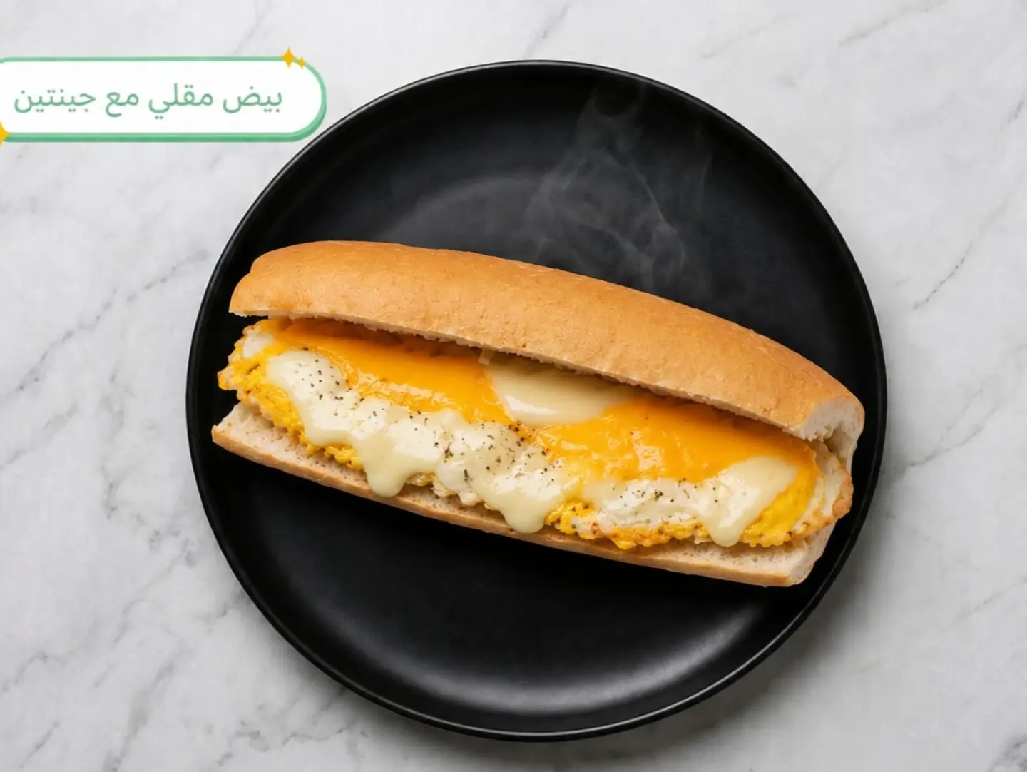 Fried Egg Sandwich With Two Cheeses