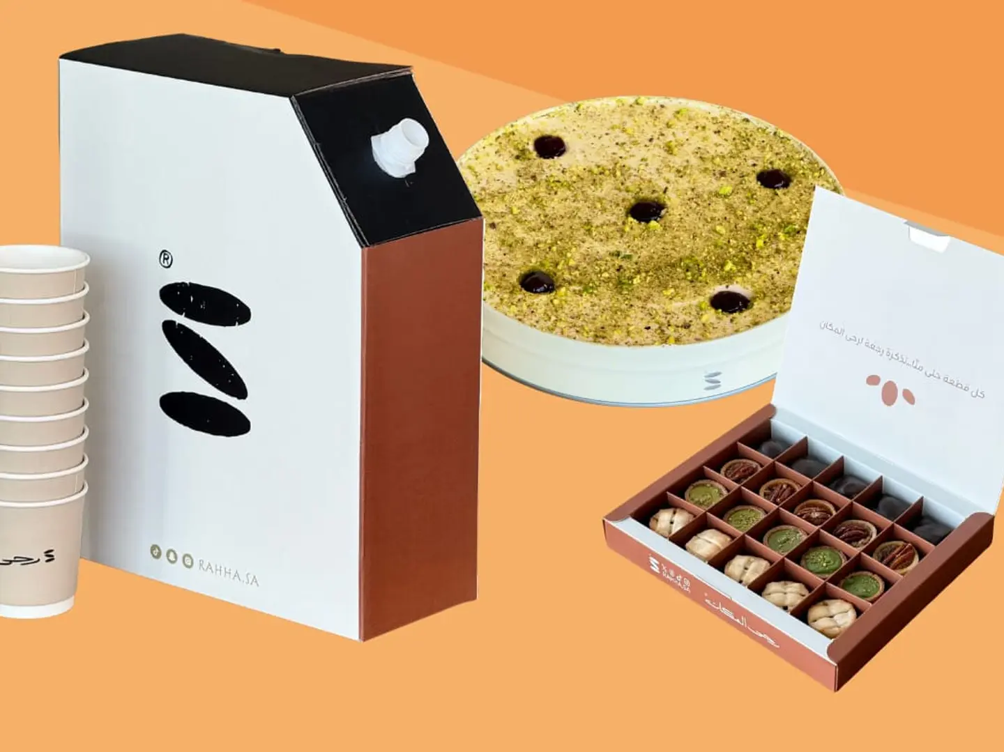 بوكس ميكس 20 قطعه مع تراميسيو ورد عائلي مع جيك قهوة 2 لتر