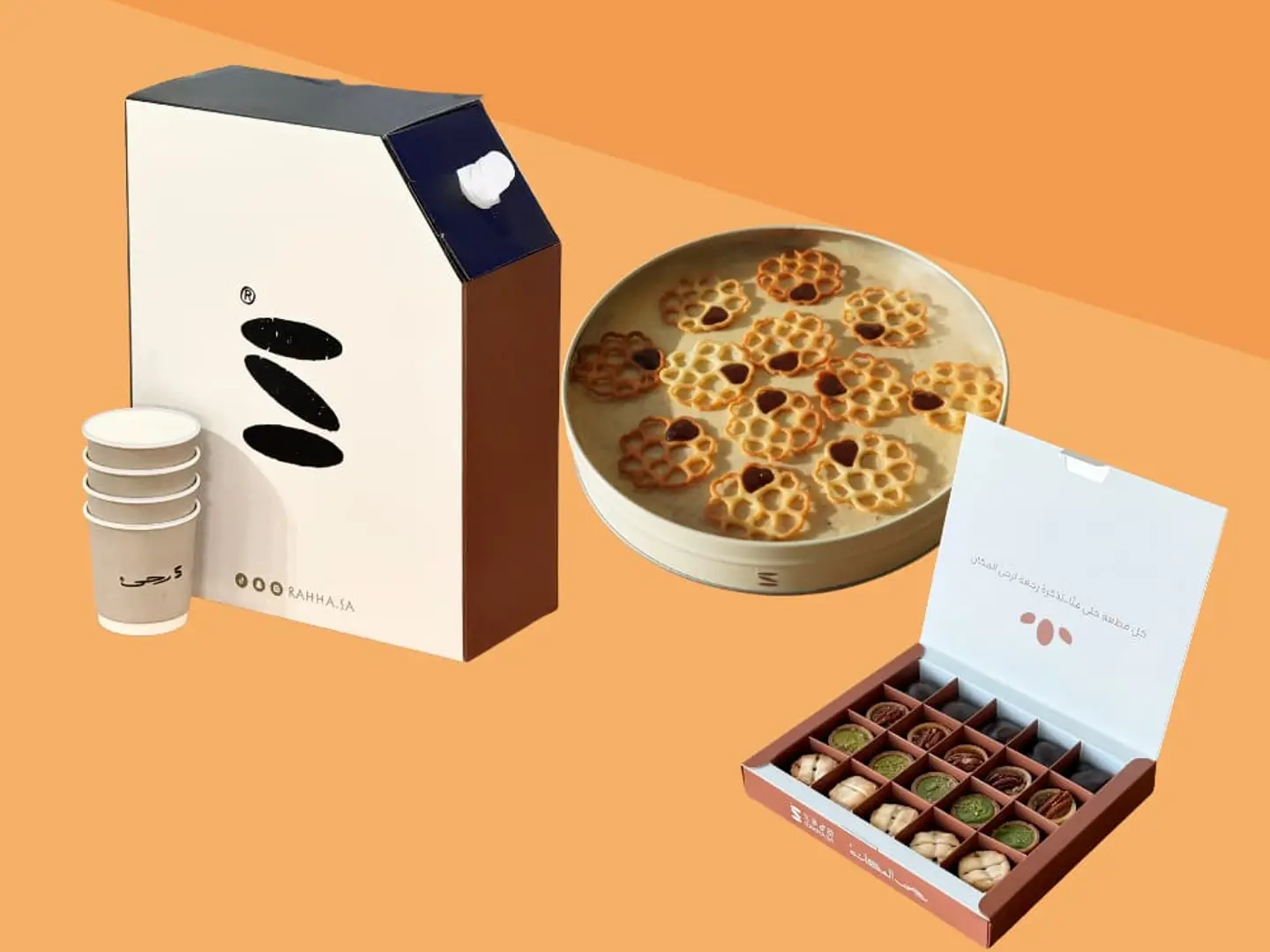 بوكس ميكس 20 قطعه مع مكنوز تشيز عائلي مع جيك قهوة واحد لتر برازيلي