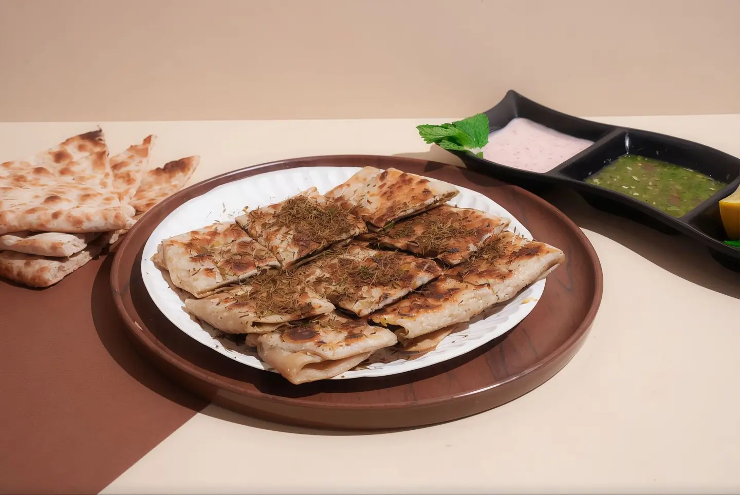 Mutabbak With Thyme