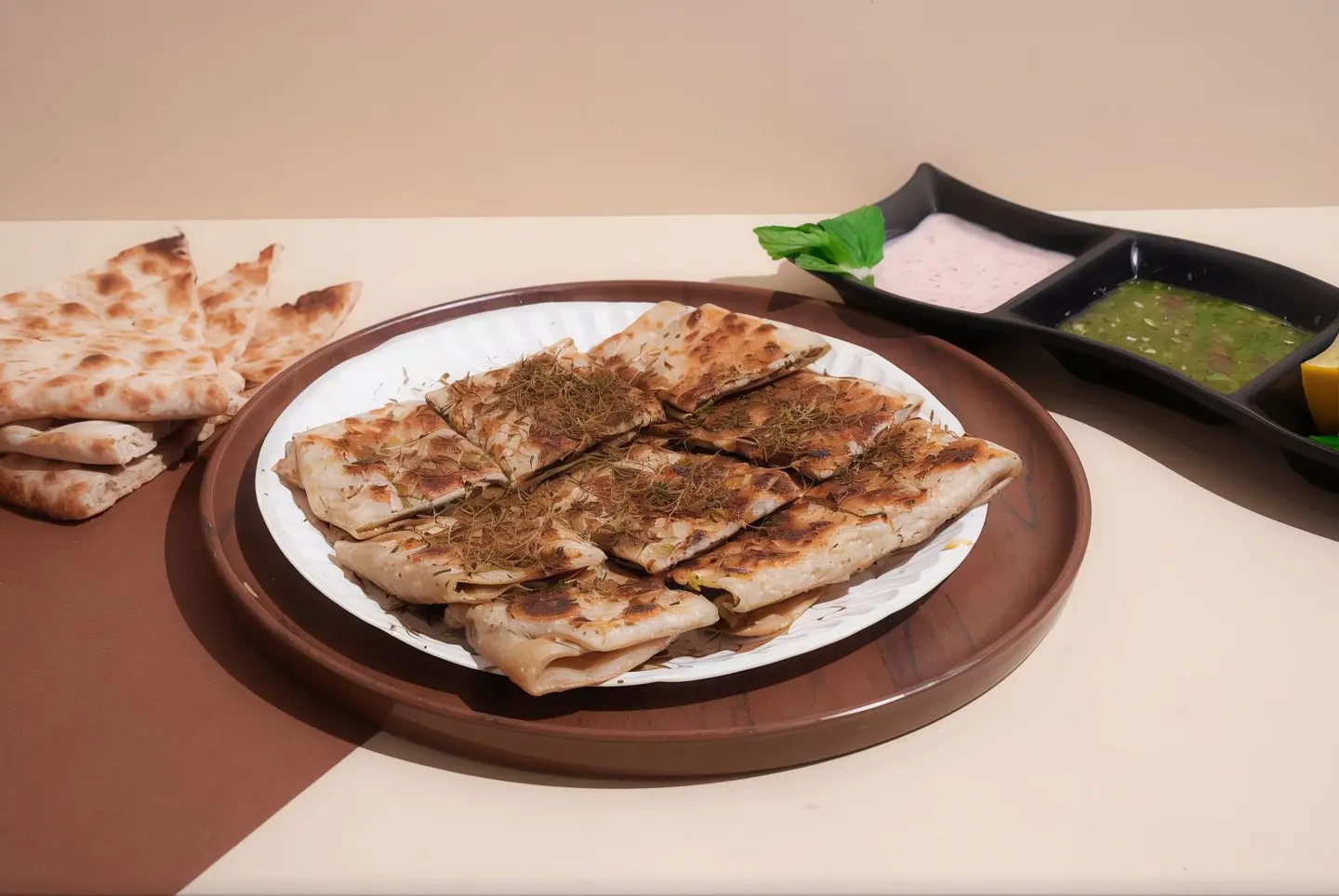 Mutabbak With Vegetables And Thyme
