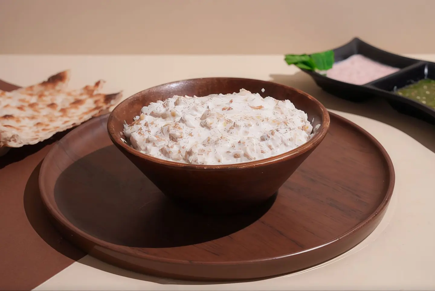 Fatteh With Cream, Cheese, And Honey