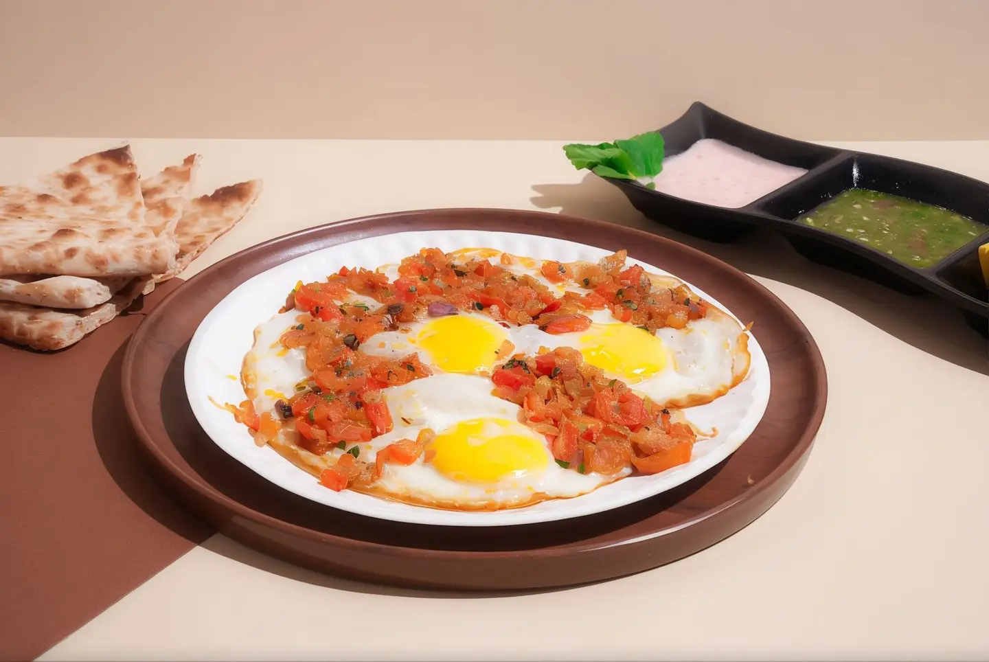 Sunny Side Up Eggs With Keshnah