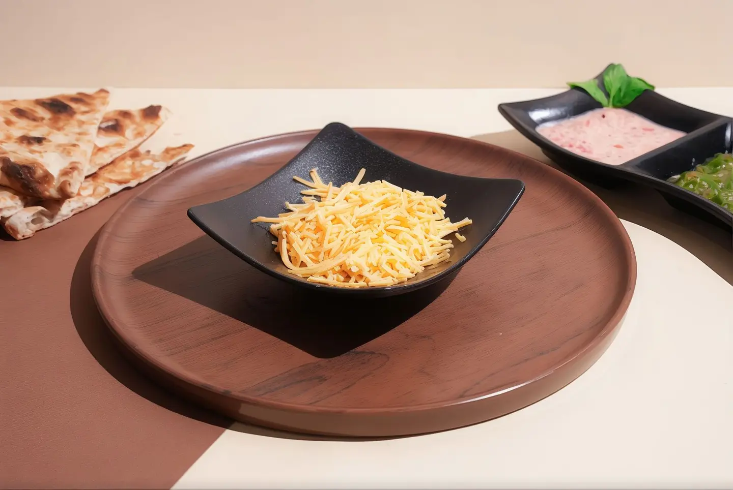 Plate Of Kraft Cheese