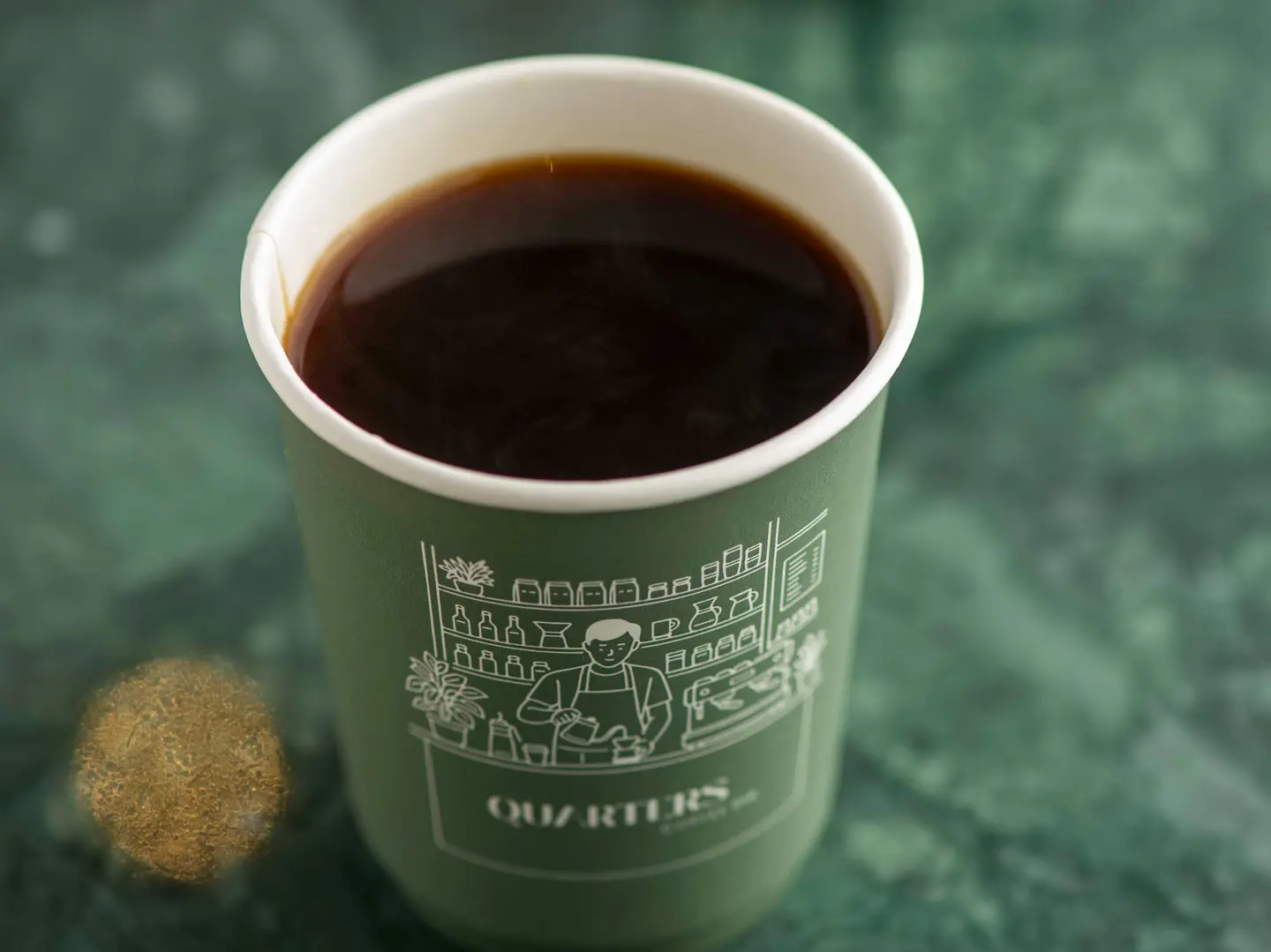 قهوة مقطرة حار