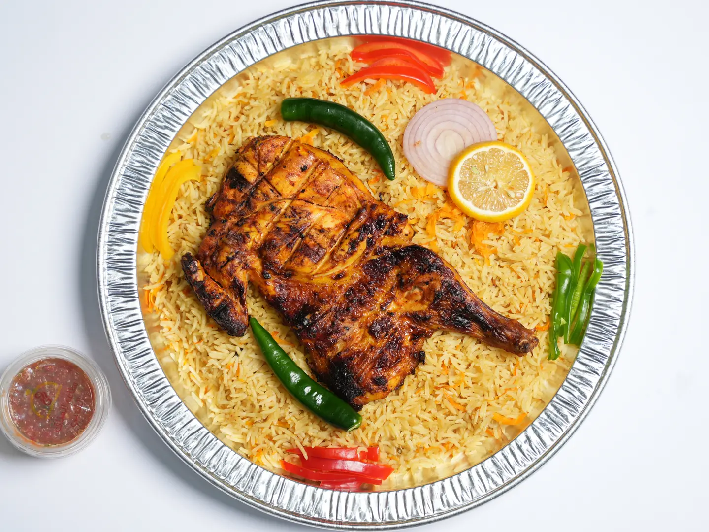 نصف حبة على الفحم