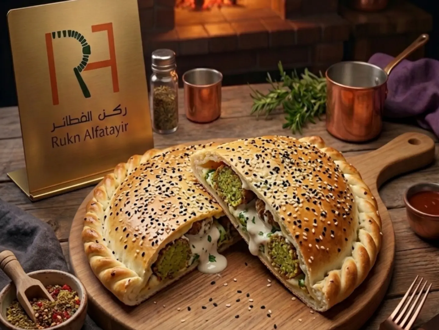 فطيرة فلافل