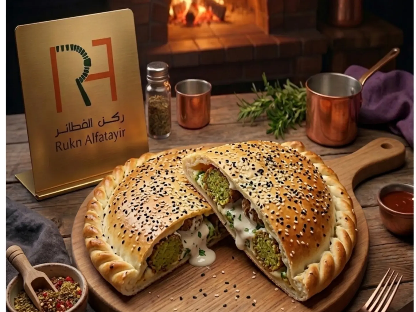 فطيرة فلافل اسبيشل