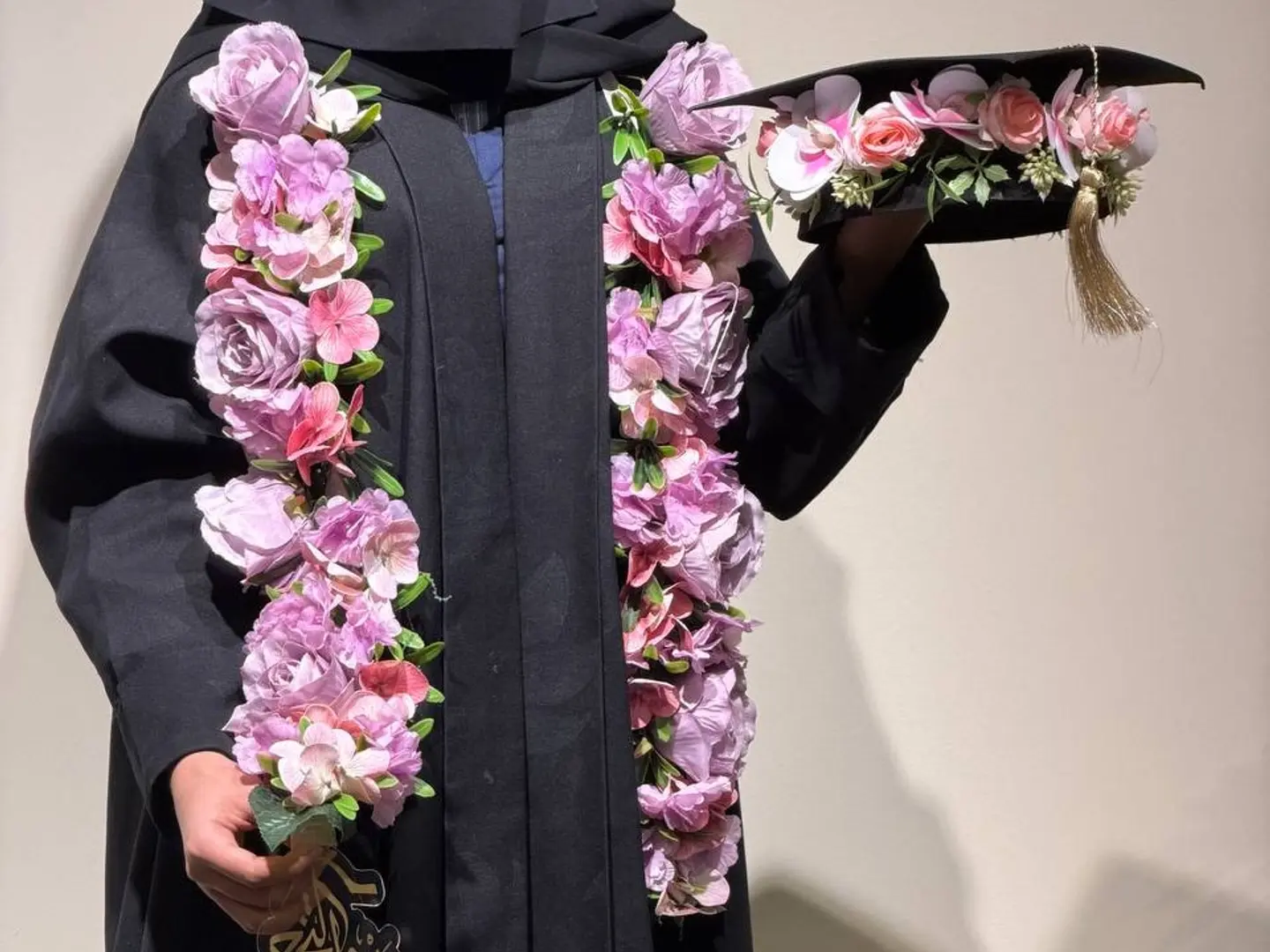 Graduation Wreath Of Roses And Graduation Cap