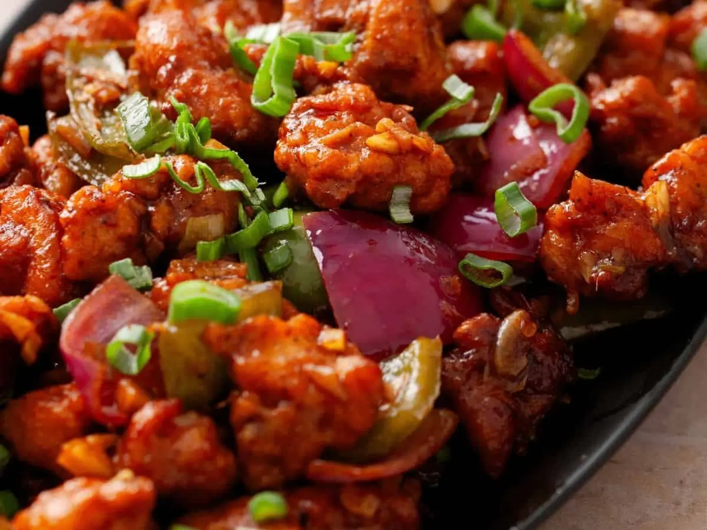 تشيلي الدجاج مع الباراتا