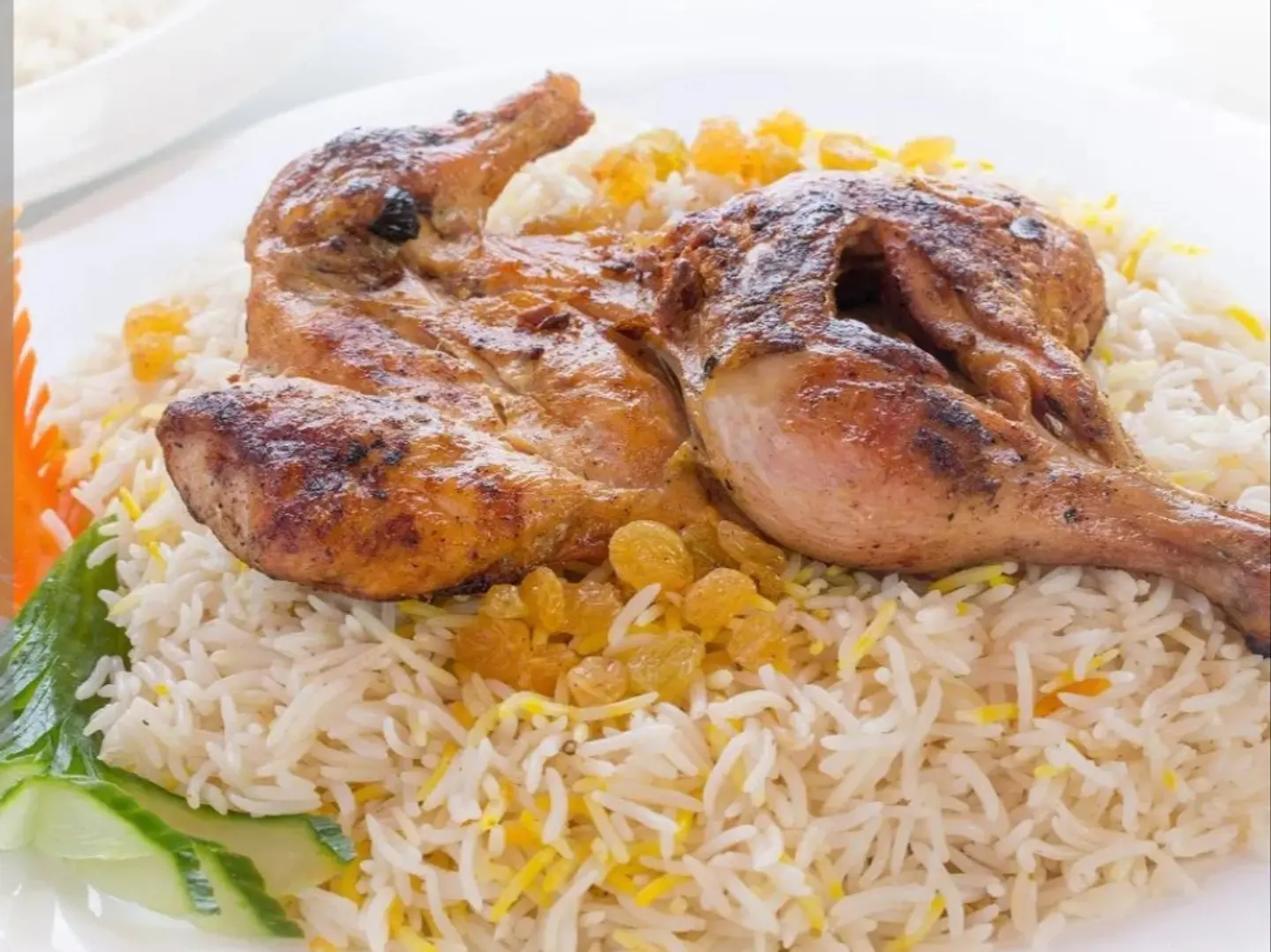Half A Stone Baked Chicken With Rice