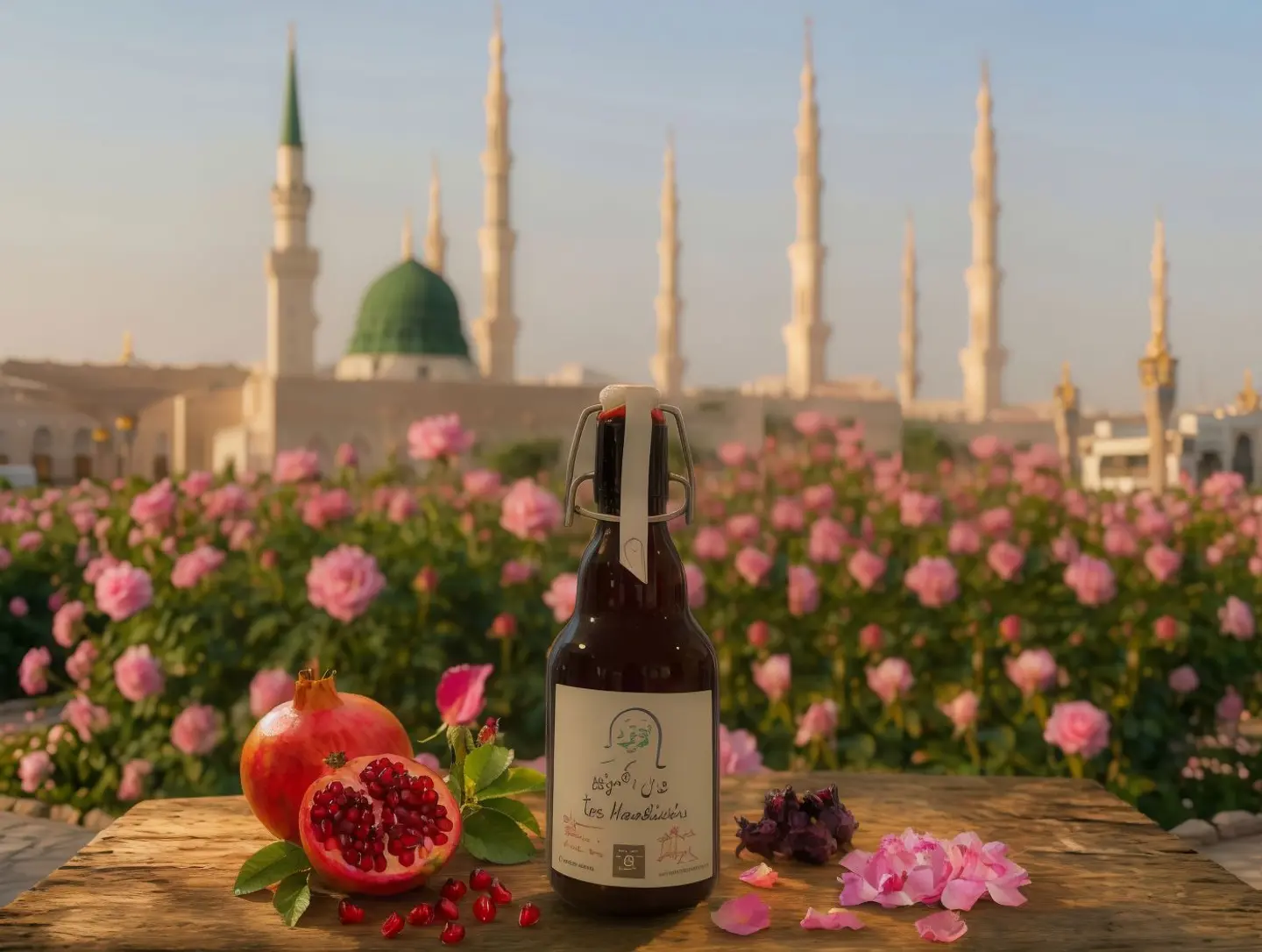 Kombucha Tea Pomegranate, Hibiscus & Madina Roses