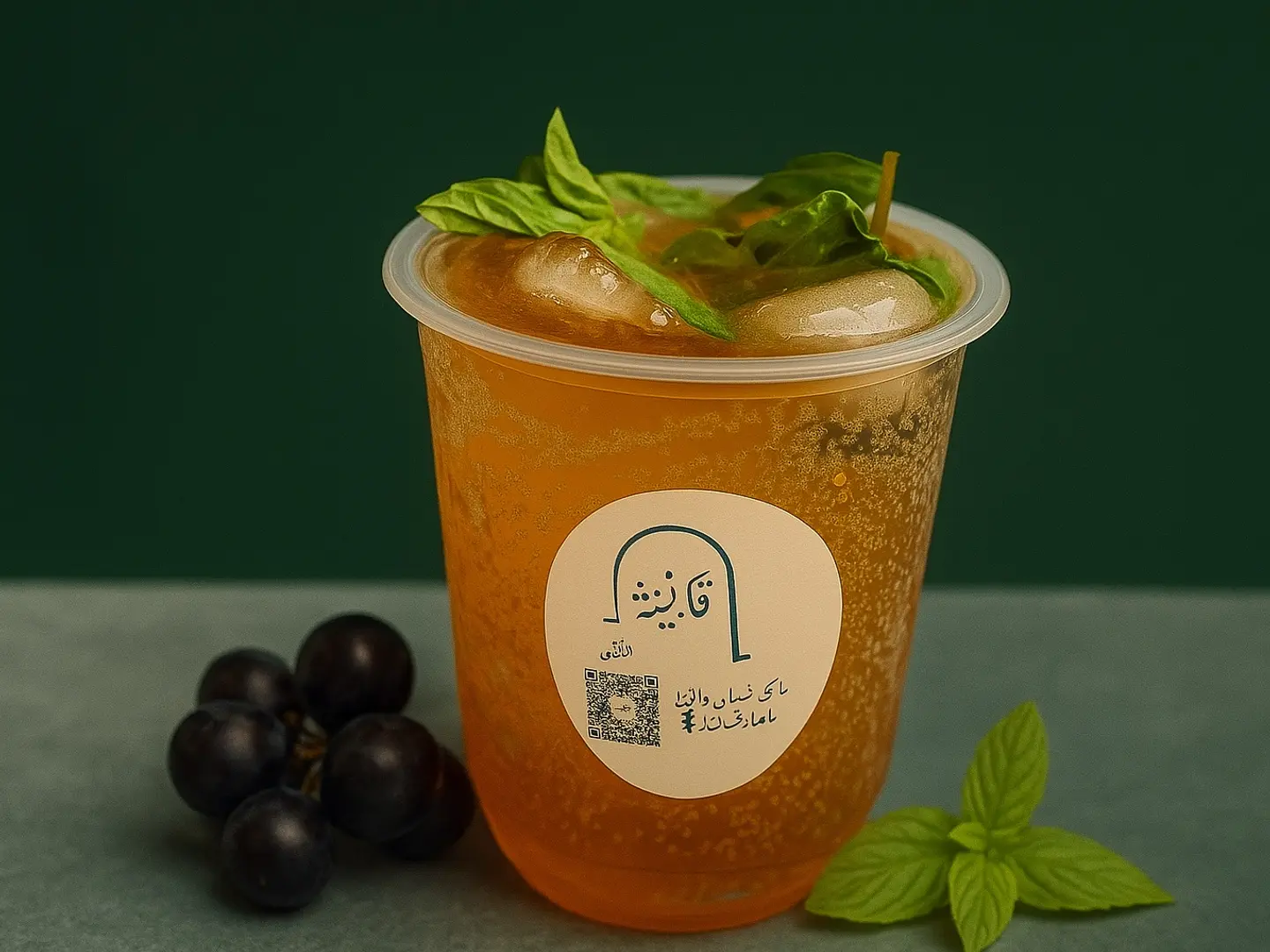 Cold Barley With Black Grape & Madinah Mint Flavor